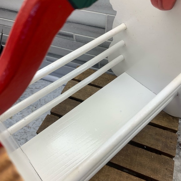 Christmas Snowman Wooden Basket with Handle - Picture 6 of 6